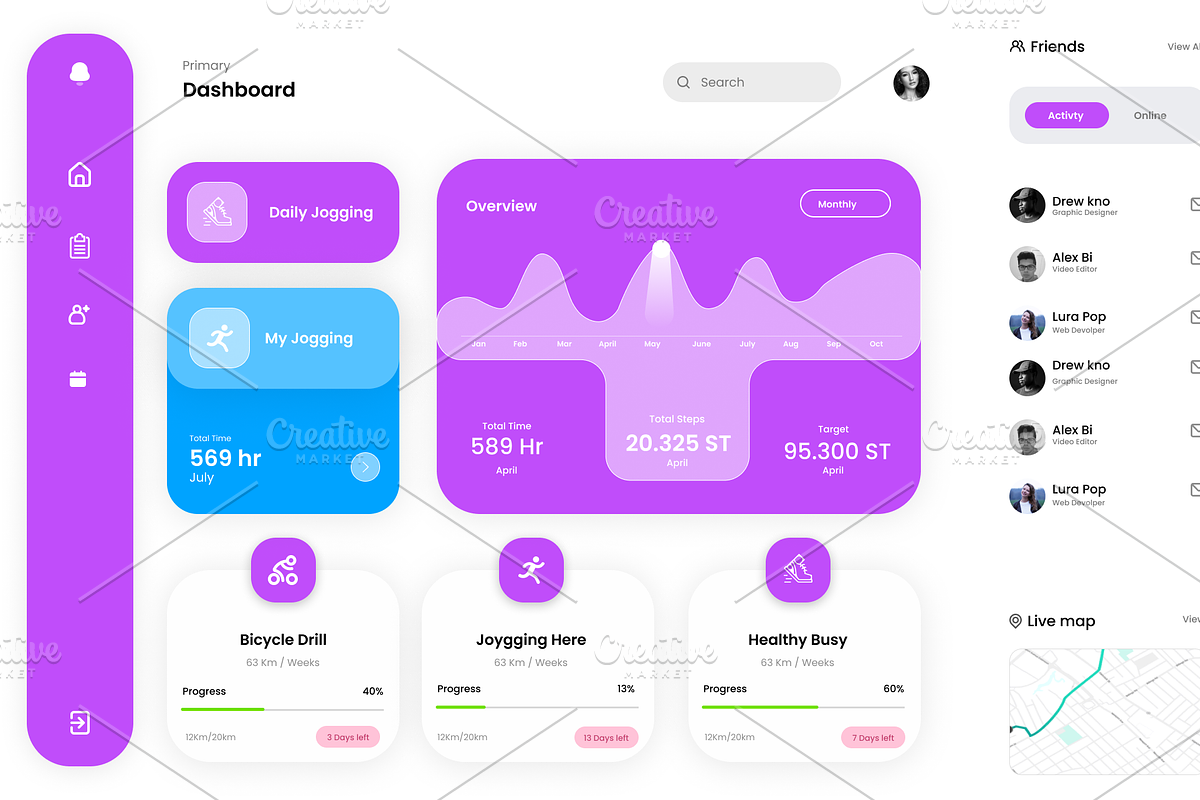 Ultimate Figma UI Dashboards Kit, an UI Kit Template by Hammad Arif (Photo 20 of 23)