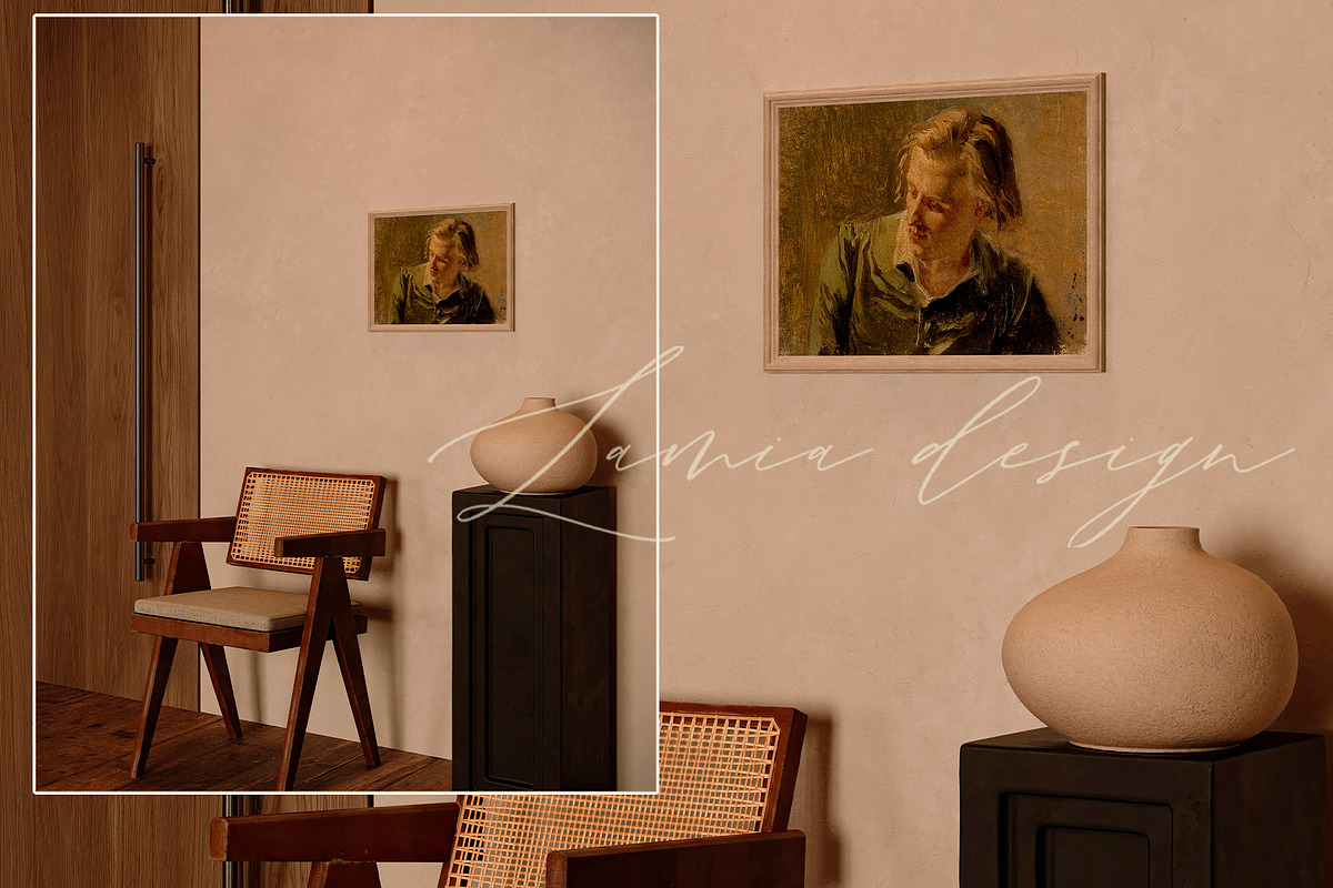 BARCELONA Room Natural FRAME MOCKUP, a Household Mockup by LAMIA DESIGN (Photo 17 of 22)