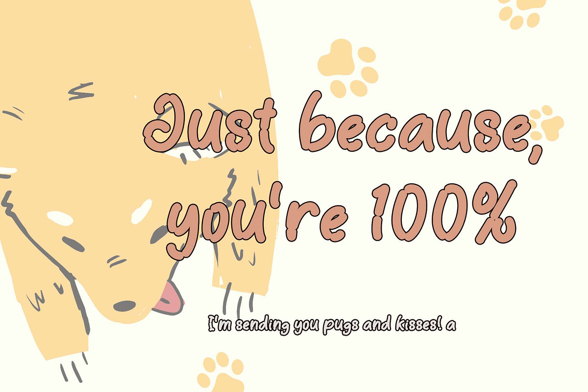 Doggy Pow, a Handwritten Font by Yoga Letter (Photo 2 of 5)