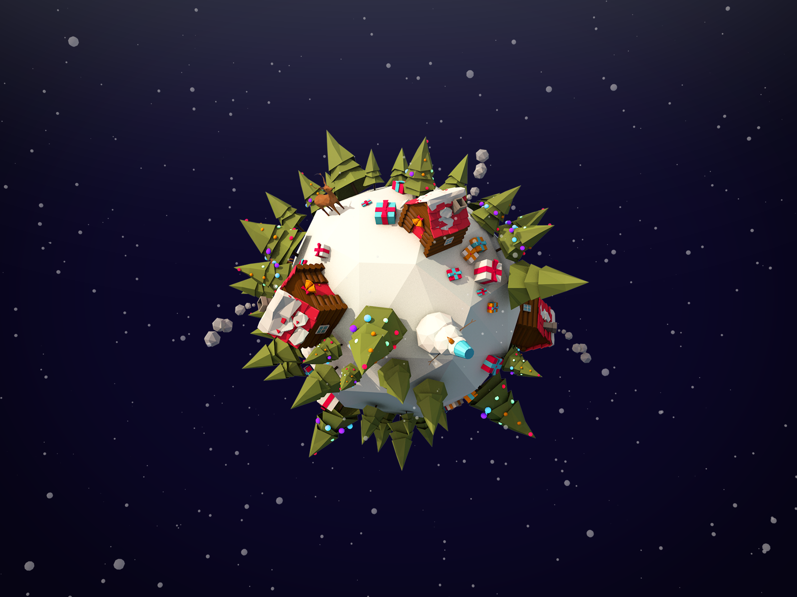Winter Planet Asset, an Environmental 3D Model by Anton Moek