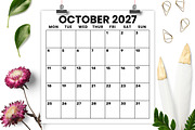 2027 12x12 In Mon-Sun Calendar, a Stationery Template by Running With Foxes (Thumbnail 4 of 5)