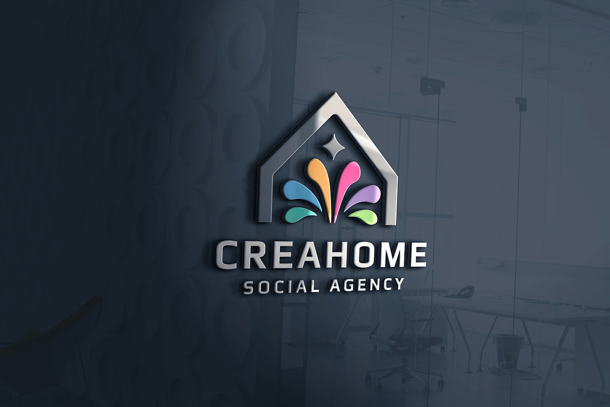 Crea Smart Ideas Home Logo, a Branding & Logo Template by Design_Planet (Photo 2 of 4)