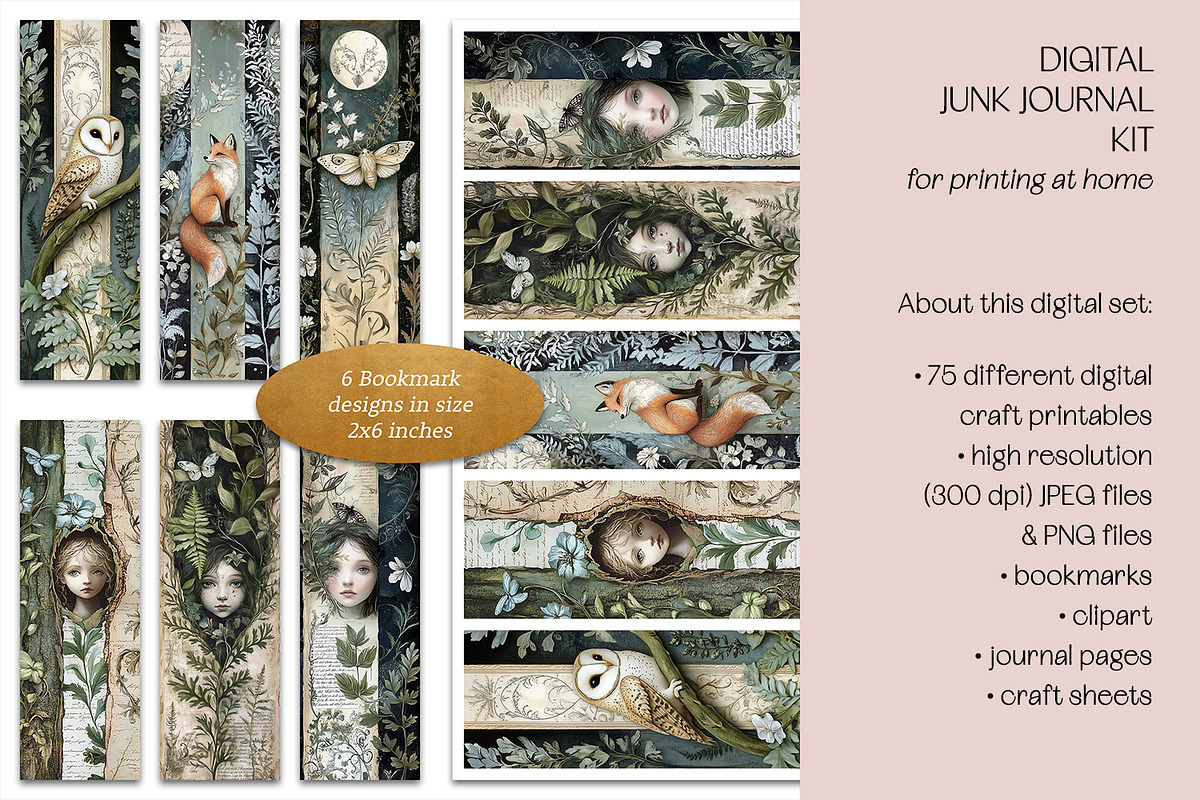 Mystical Botanicals Junk Journal Kit, a Background Graphic by The Dutch Lady Designs (Photo 8 of 8)