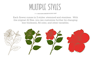 HandDrawn Flower Library, an Illustration by Linseed Studio (Thumbnail 7 of 10)