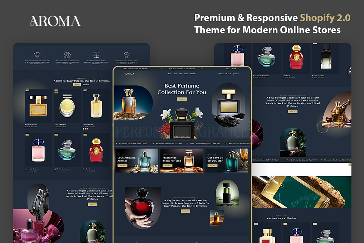 Perfume & Fragrance | Shopify Theme, a Shopify Template by LogicGo Shopify Experts (Photo 1 of 7)