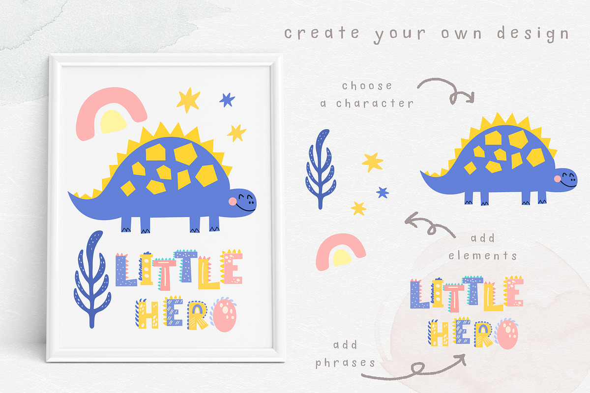 Little Dino. Baby collection, an Animal Illustration by rinaletters (Photo 10 of 10)