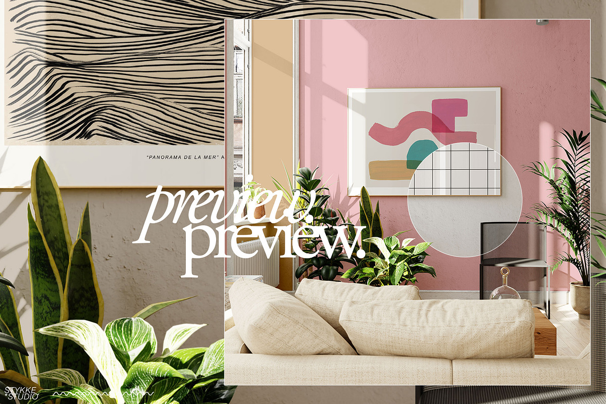 LENIS ROOM Natural Frame Mockup Set, a Household Mockup by Stykke Studio (Photo 33 of 58)