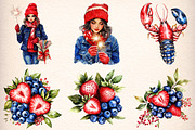4th of july clipart bundle, an Illustration by GatewayDesign (Thumbnail 4 of 9)