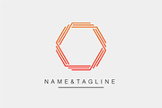 Hexagon Monogram Logo Template, a Branding & Logo Template by WORAKAMON Design Studio (Thumbnail 2 of 5)