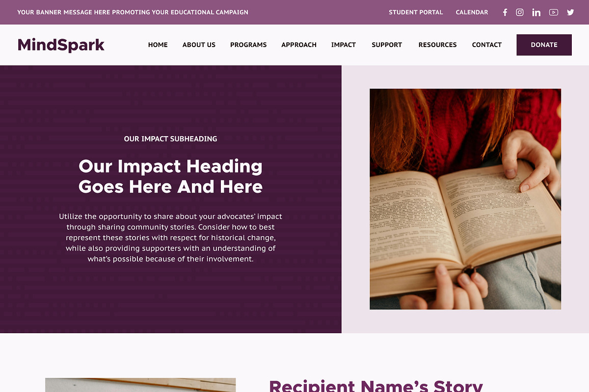 Education Showit Website Template, a WordPress Template by Studio Humankind (Photo 8 of 20)