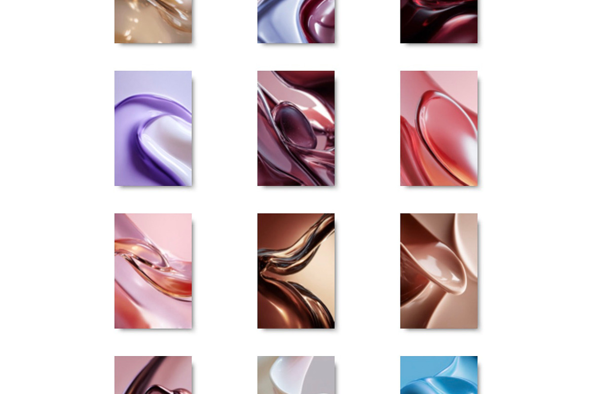 Glossy Fluid Flow - 90 Images Bundle, a Background Photo by Studio ANNA (Photo 8 of 10)