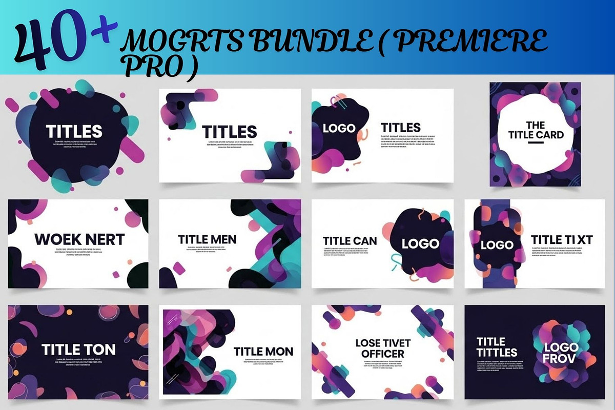 40 Editable Motion Graphics MOGRTs, a Social Media Template by Aban's World (Photo 4 of 11)