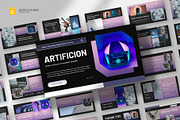 Artificial Intelligence Google Slide, a Presentation Template by fluffstudio (Thumbnail 1 of 4)