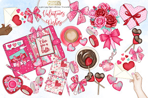 Valentines Wishes Planner Clipart