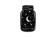 Cosmic Galaxy Jar Design Bundle, an Illustration by Creativeshirt (Thumbnail 16 of 31)