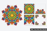 Mandala Vector Ornaments Bundle, a Decorative Illustration by pixaroma (Thumbnail 4 of 43)