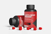 Supplement Bottle Packaging Mockup., a Packaging Mockup by AndikaGraphic (Thumbnail 3 of 5)