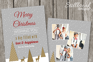 Christmas Card Template Photo Card