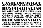 Cafe Deco, a Sans Serif Font by Loudoun Design Co. (Thumbnail 4 of 6)