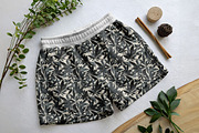 Charcoal Jungle Foliage Patterns, a Pattern Graphic by one-touch (Thumbnail 5 of 9)