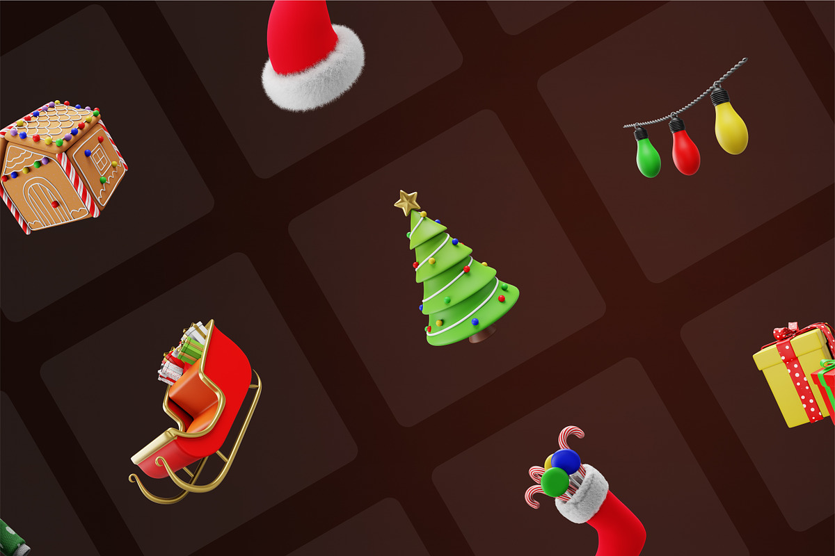 Santa 3D V2 (Christmas Pack), an Object 3D Model by Iqonic Design (Photo 6 of 10)