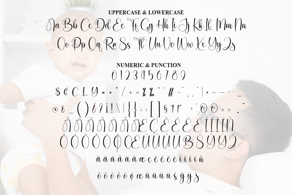 Baby Daddy | Script Font, a Handwritten Font by Scratchones (Photo 8 of 9)