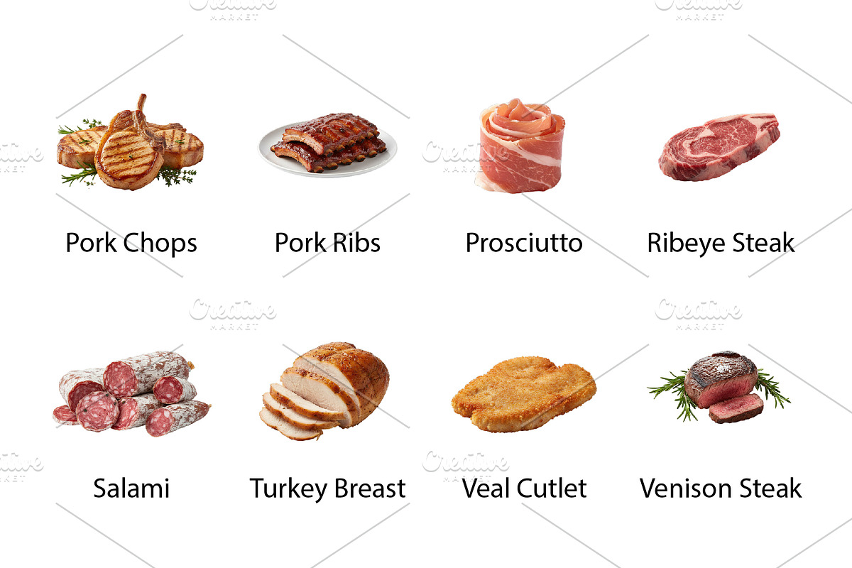 Butcher's Choice Meats, Poultry -PNG, an Object Graphic by Nurlan's shop (Photo 4 of 4)