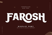 Farosh - Display Font, a Handwritten Font by trabaskriya (Thumbnail 1 of 13)
