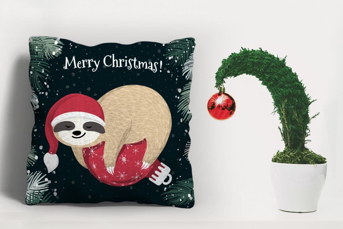 Sloth's Christmas Set, a Pattern Graphic by Dasha_D (Photo 2 of 4)
