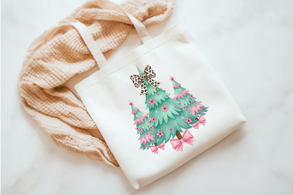 Christmas Coquette Sublimation Png, an Illustration by Watercolor design (Photo 4 of 5)