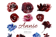 Burgundy & Navy Florals, an Illustration by Feather Grace Designs (Thumbnail 13 of 15)