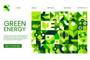 Green energy technology, a Seasonal Illustration by Vector Tradition