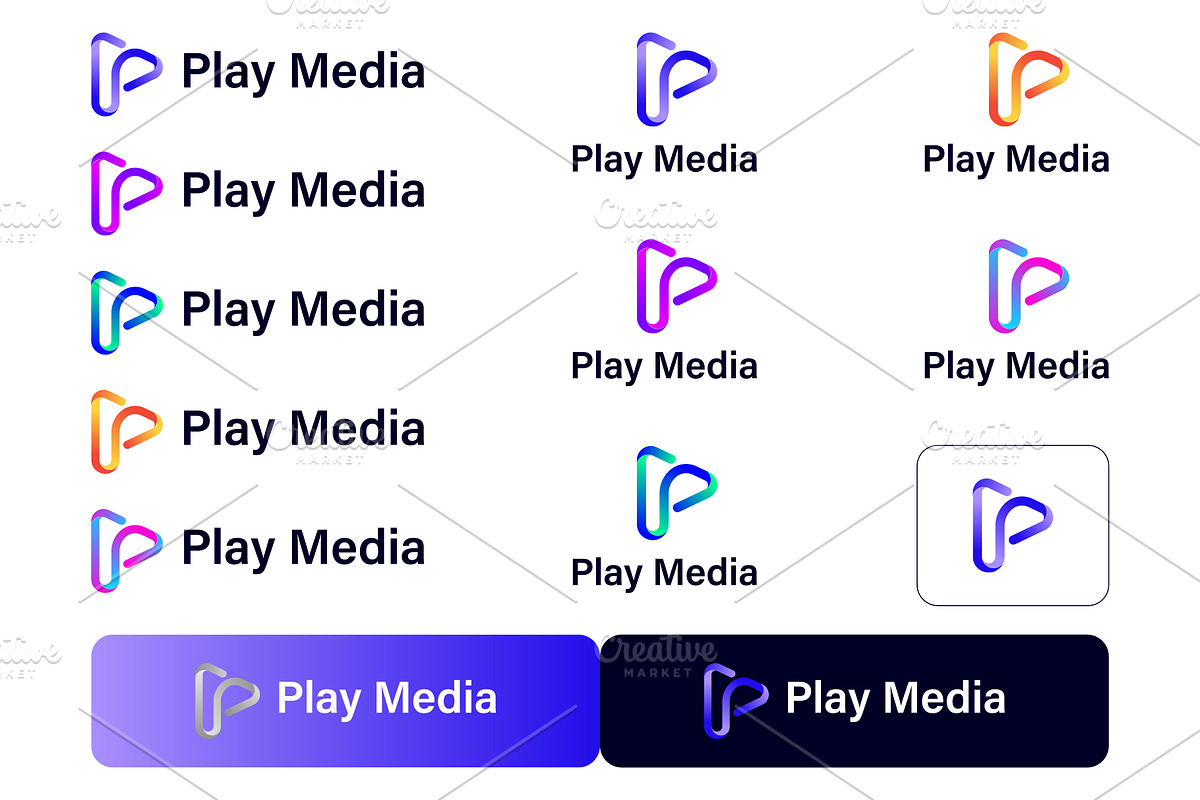 Play Media Logo Design, a Branding & Logo Template by brandingpro (Photo 2 of 3)