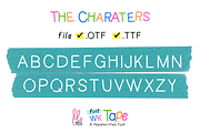Tape font handwritten font, a Handwritten Font by Waris Studio (Thumbnail 5 of 8)