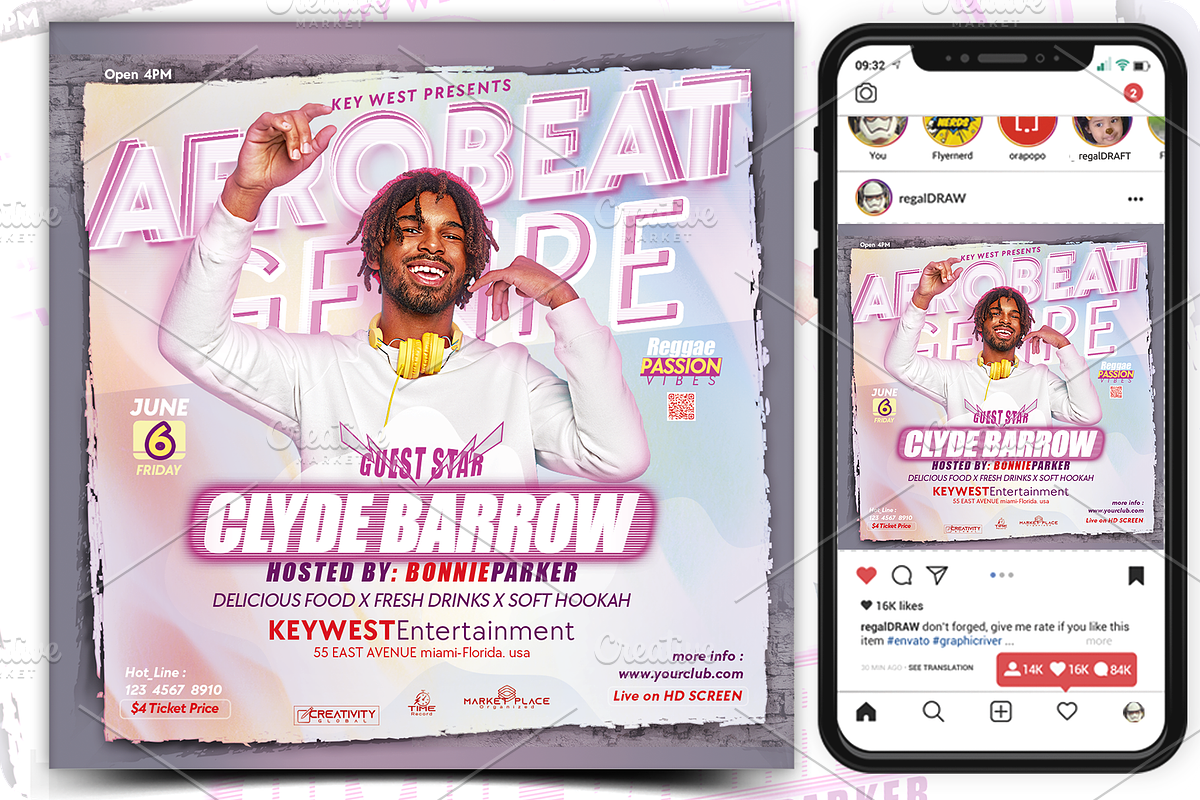Night Club Flyer, a Flyer Template by regalDRAW (Photo 1 of 3)