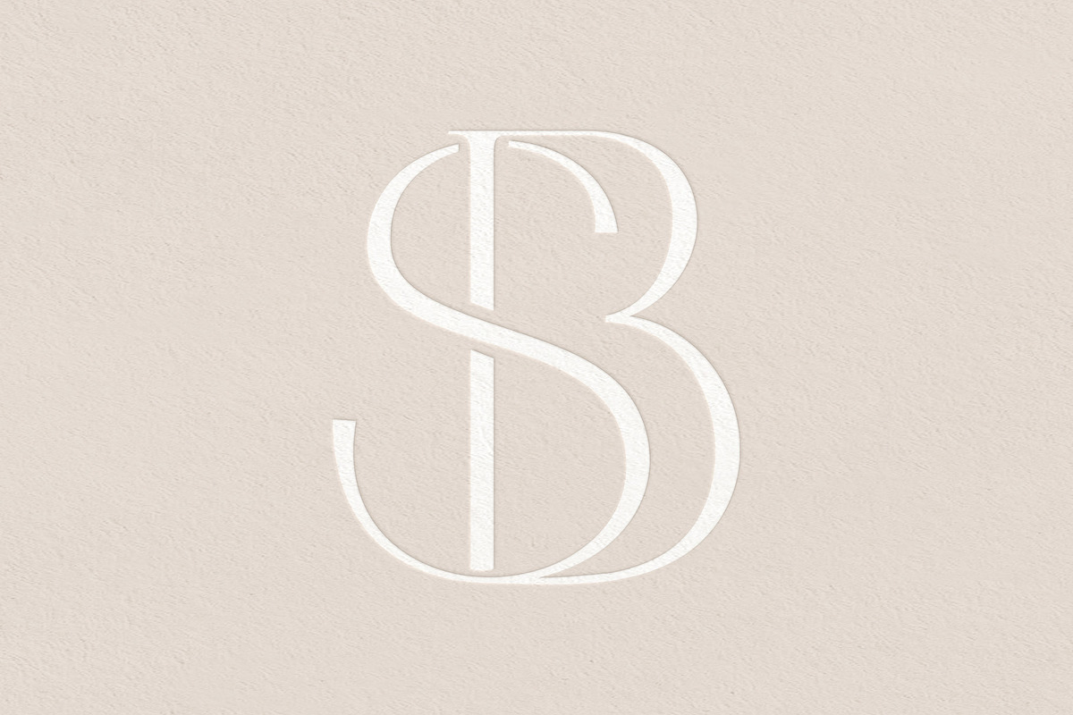 SB monogram logo, a Branding & Logo Template by LINKED LETTERS STUDIO