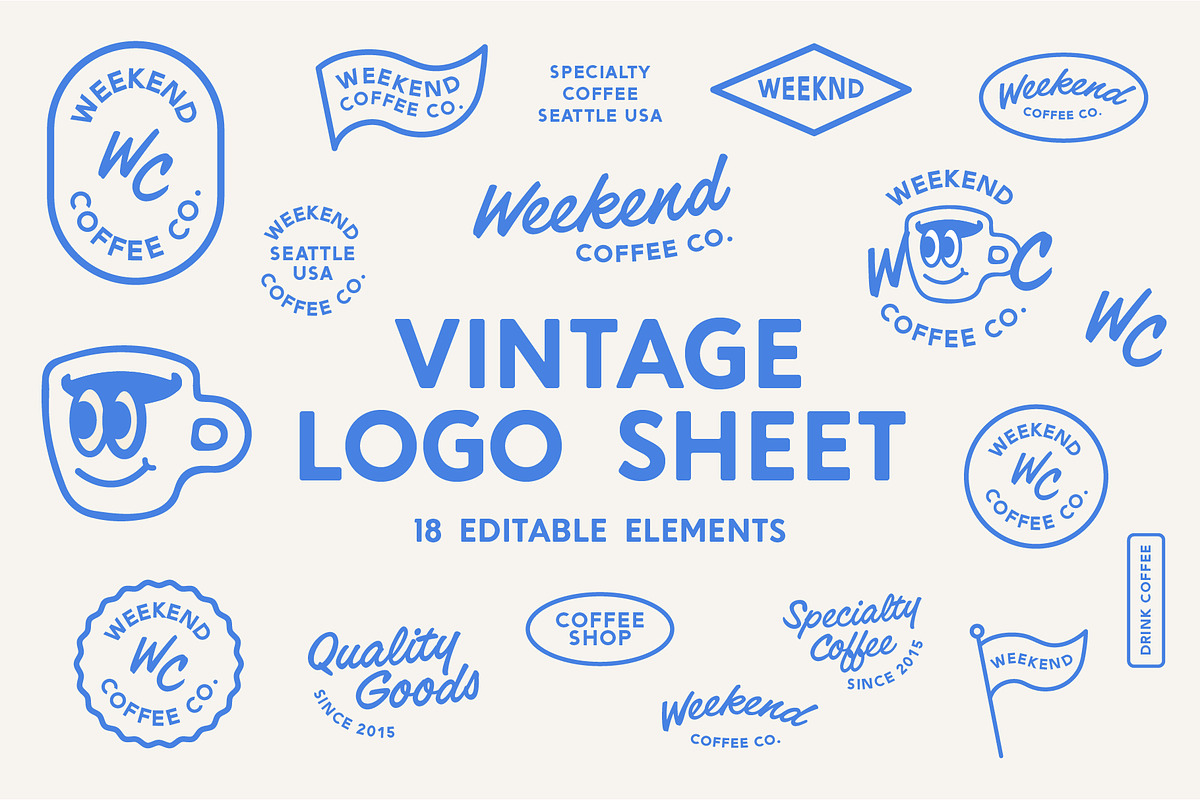 Coffee Logo Kit Template | by ASCEND, a Branding & Logo Template by Ascend Studio (Photo 2 of 8)