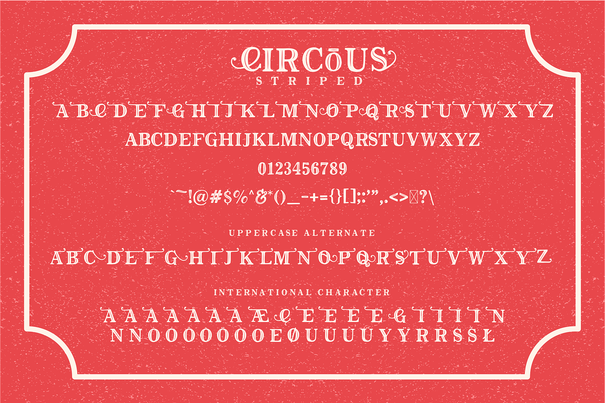 The Circous, a Font by 24Design Studios (Photo 9 of 9)