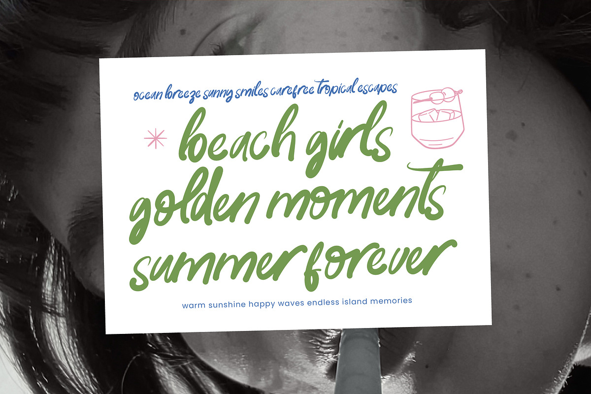 Paradise Coastal Modern Handwritten, a Handwritten Font by AmorfaType (Photo 2 of 8)