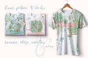 Succulents-single species package, a Work Illustration by watercolorwild.graphics (Thumbnail 4 of 8)