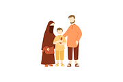 Faceless Muslim Family Illustrations, a Person Illustration by Berkah Studio (Thumbnail 2 of 11)