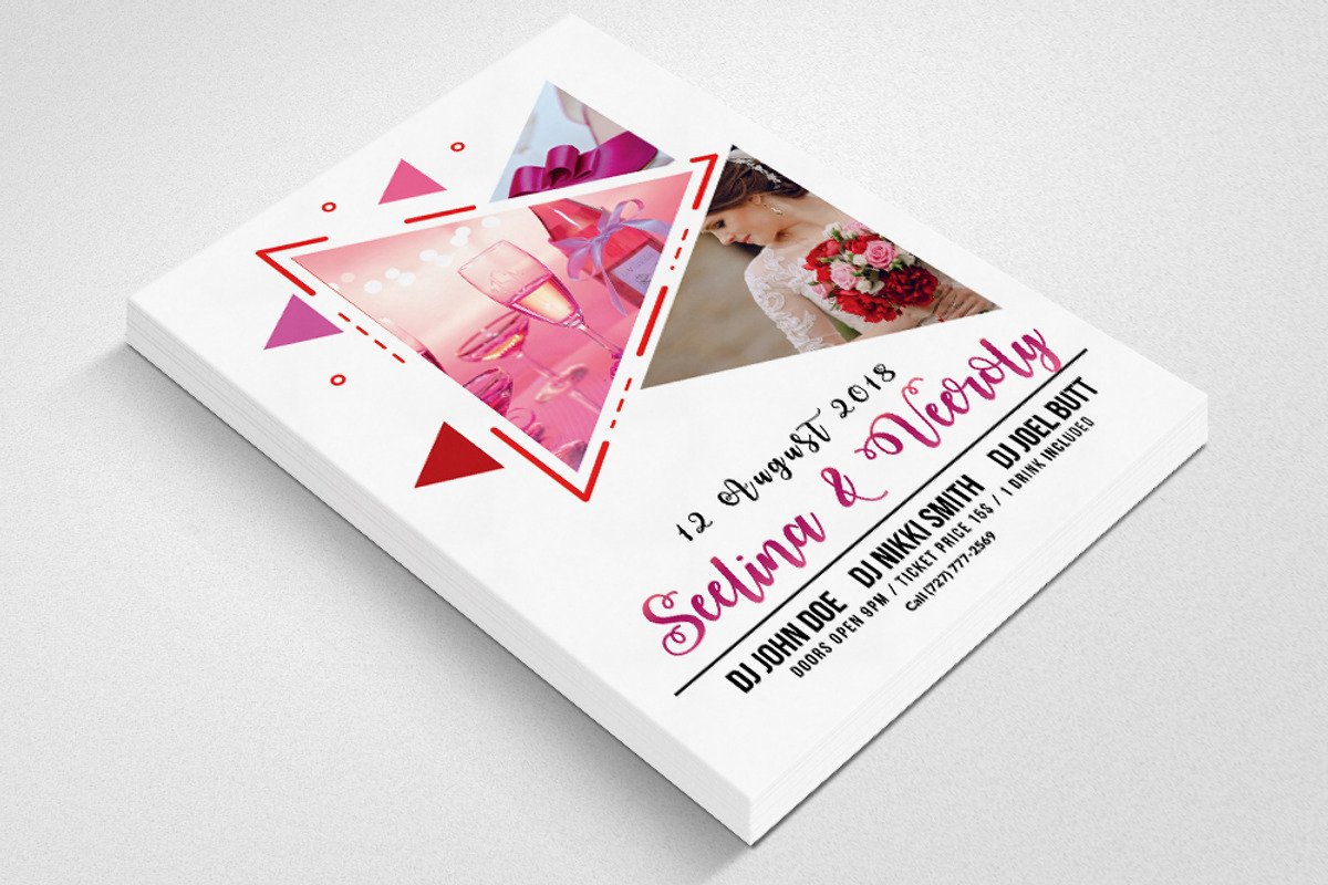 Marriage Ceremony Flyers, a Flyer Template by Psd Templates (Photo 2 of 2)