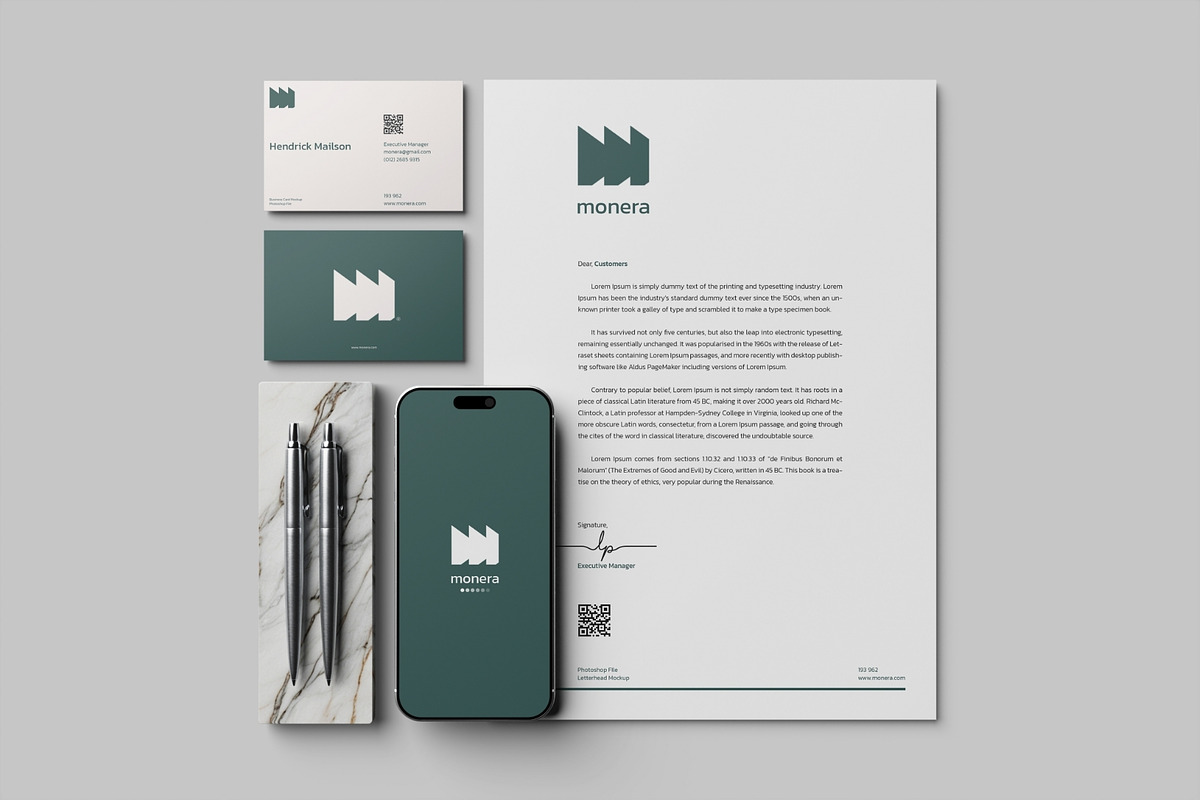 Realistic Stationery Mockup PSD, a Books & Magazine Mockup by MA-KING_ART (Photo 3 of 5)