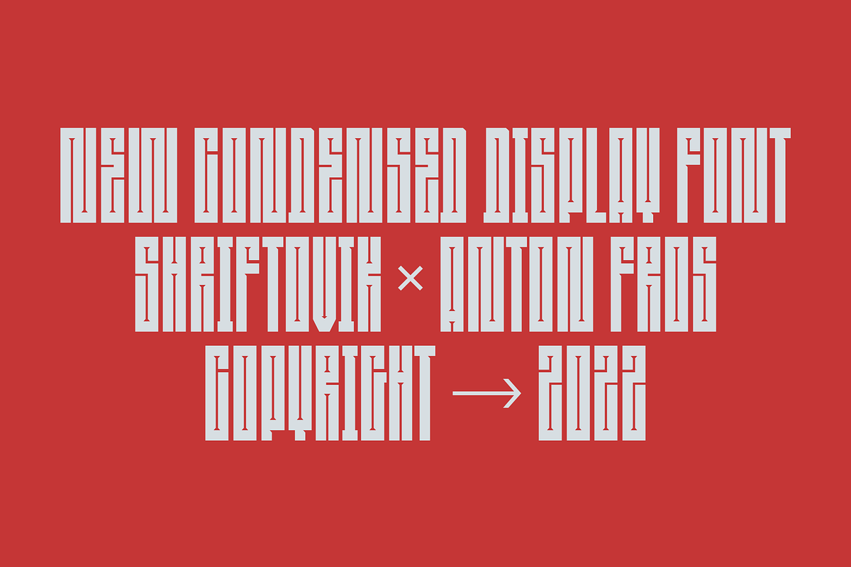 SK Shpala — Geometric Condensed Font, a Font by Shriftovik Type Foundry (Photo 2 of 10)