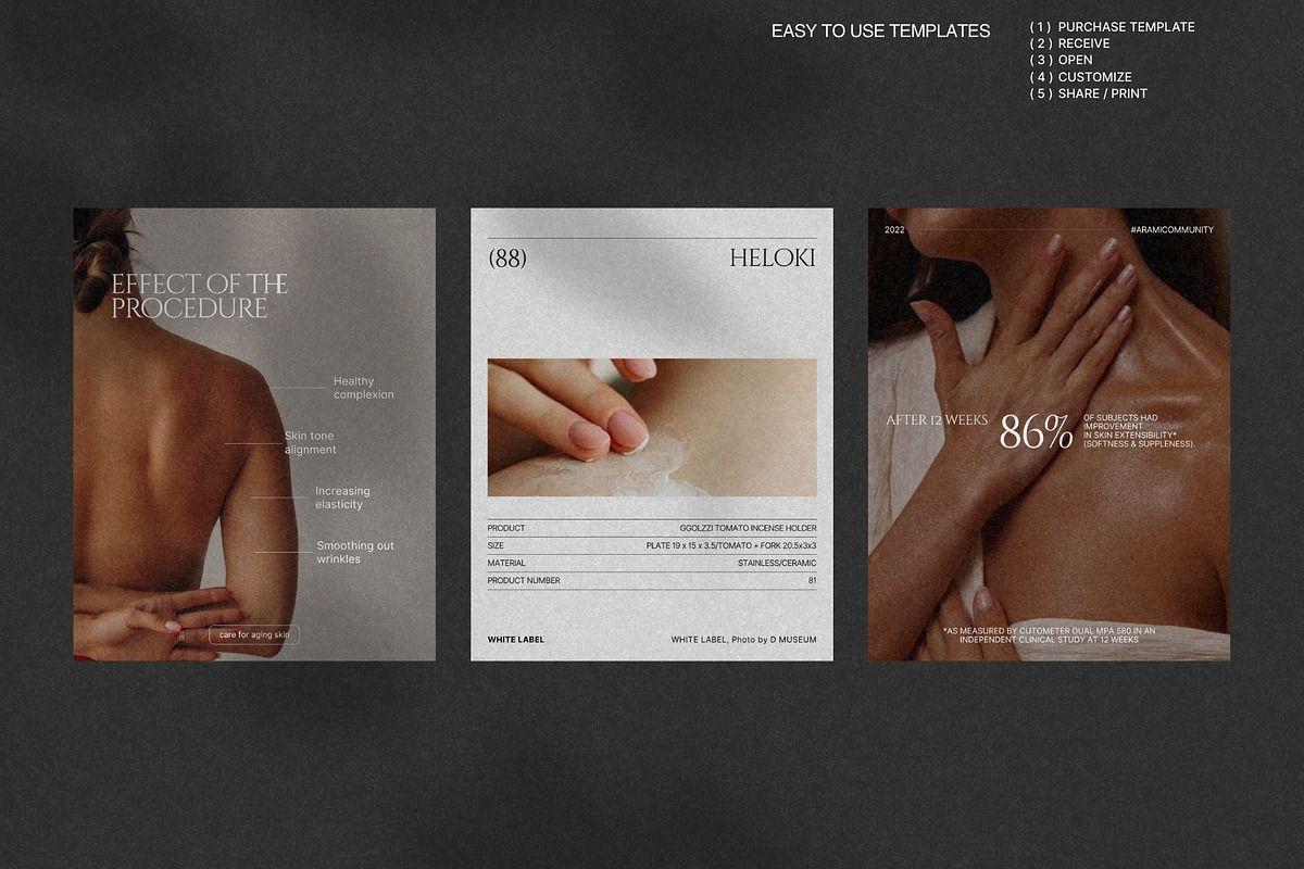 Minimal Skincare Story and Post Set preview 3