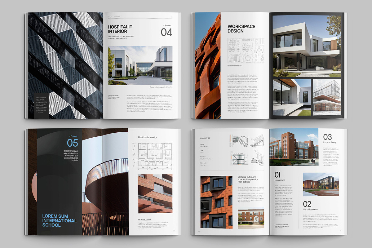 Architecture Portfolio Template, a Brochure Template by BrandPacks (Photo 3 of 6)