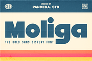 Moliga - Display Bold Sans, a Sans Serif Font by Pandeka Studio (Thumbnail 1 of 12)