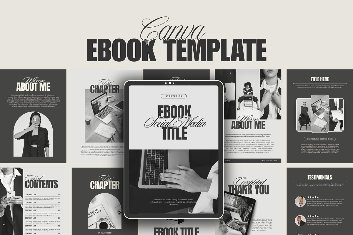 Ebook Workbook Canva Template, a Marketing Template by MiavoDesign (Photo 1 of 6)