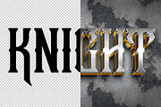 Knight 3D editable text effect, a Layer Style Add-On by Hello Muh (Thumbnail 2 of 2)