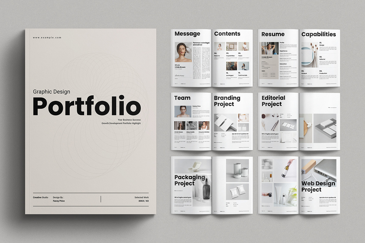 Creative Graphic Design Portfolio, a Brochure Template by E-Type (Photo 1 of 8)